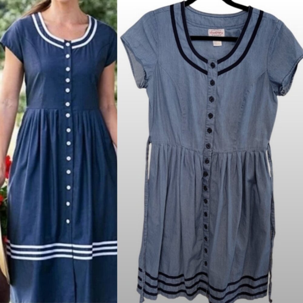 Lanz of Salzburg Octoberfest Denim Sailor Dress